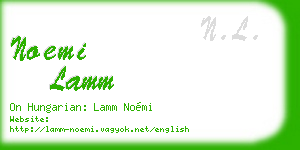 noemi lamm business card